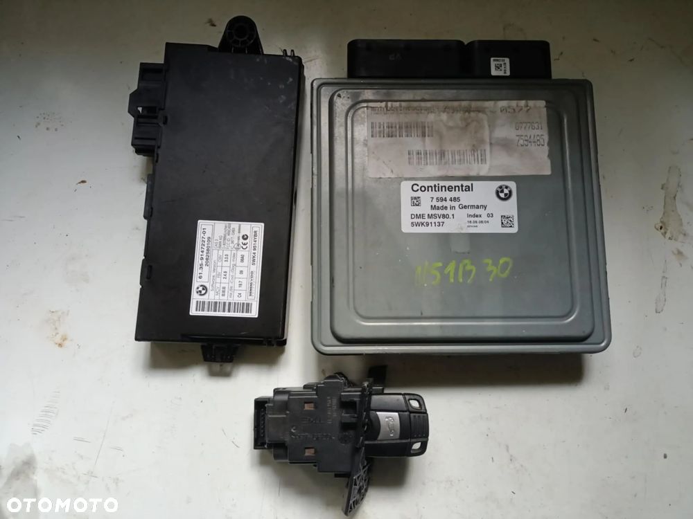 Sterownik silnika CAS kluczyk BMW E83 2.5 3.0 E87 E90 N51B30 3.0 2.8 328 128i 7594485