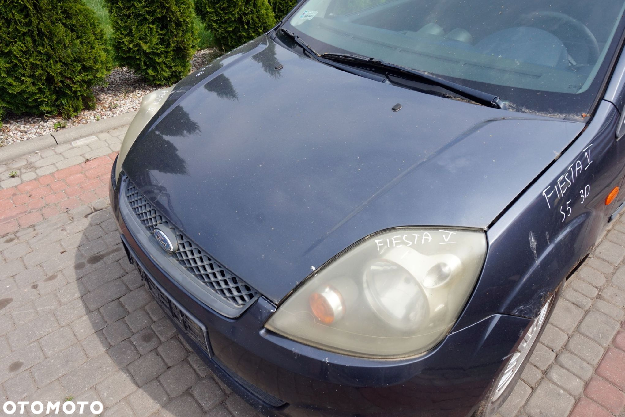 MASKA ZDERZAK BŁOTNIKI LAMPY FIESTA V MK5 LIFT S5  FORD 2005-2008 SZARY SEA GREY PRZÓD KOMPLETNY - 4