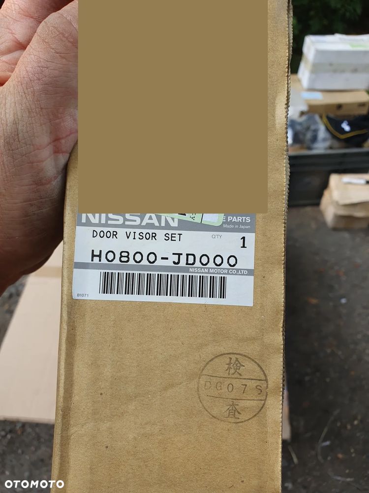 Owiewka Owiewki drzwi szyb Nissan Qashqai I J10 H0800-JD000 Komplet - 5