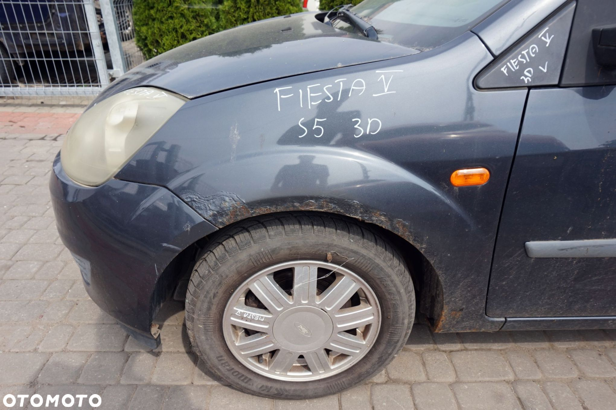 MASKA ZDERZAK BŁOTNIKI LAMPY FIESTA V MK5 LIFT S5  FORD 2005-2008 SZARY SEA GREY PRZÓD KOMPLETNY - 21