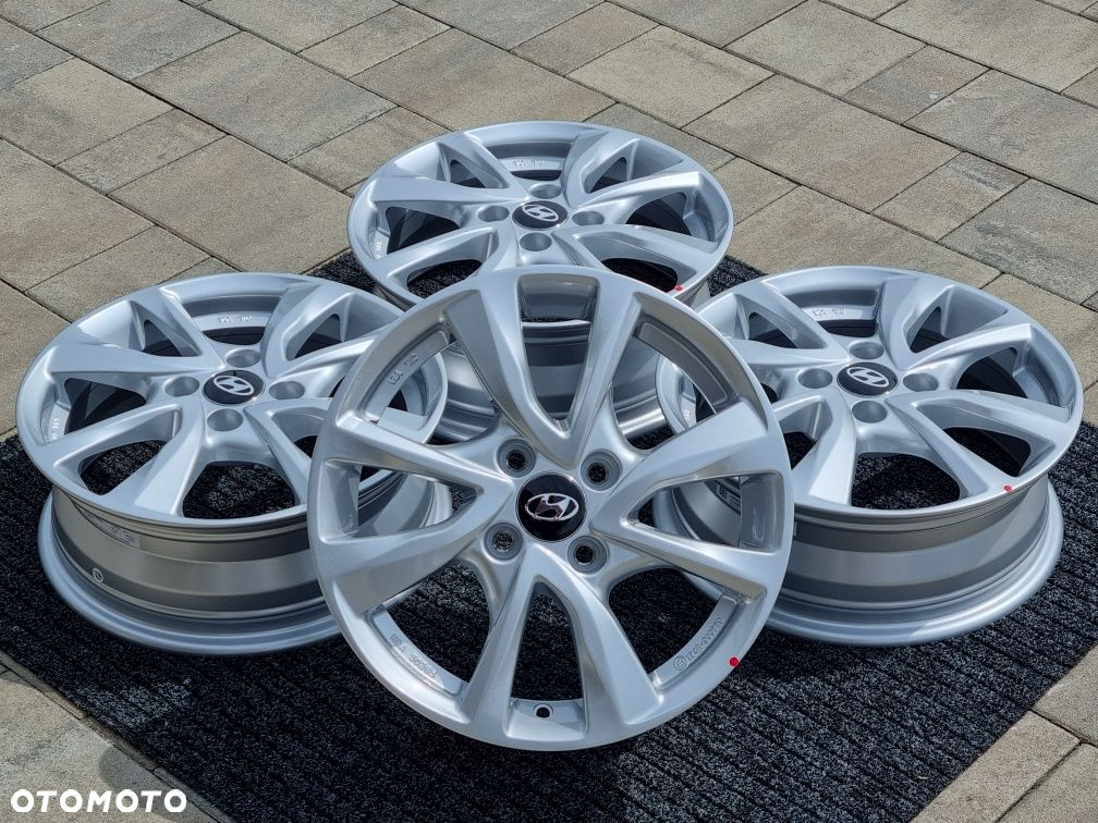 Hyundai 15 " nowe felgi alu i10 i20 Bayon Inster 4x100 srebro alufelgi - 2