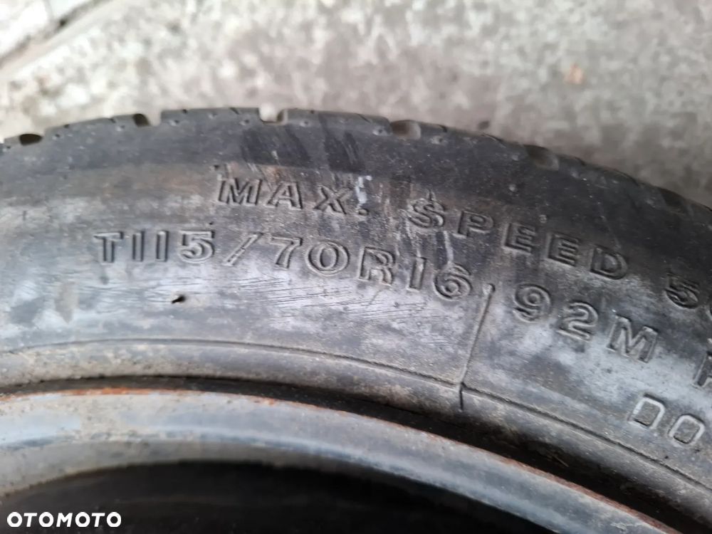 KOLO ZAPASOWE ZAPASOWKA DOJAZDOWKA DOJAZDOWE OPEL ASTRA H ZAFIRA B VECTRA C R16 SLASK WYSYLKA - 7
