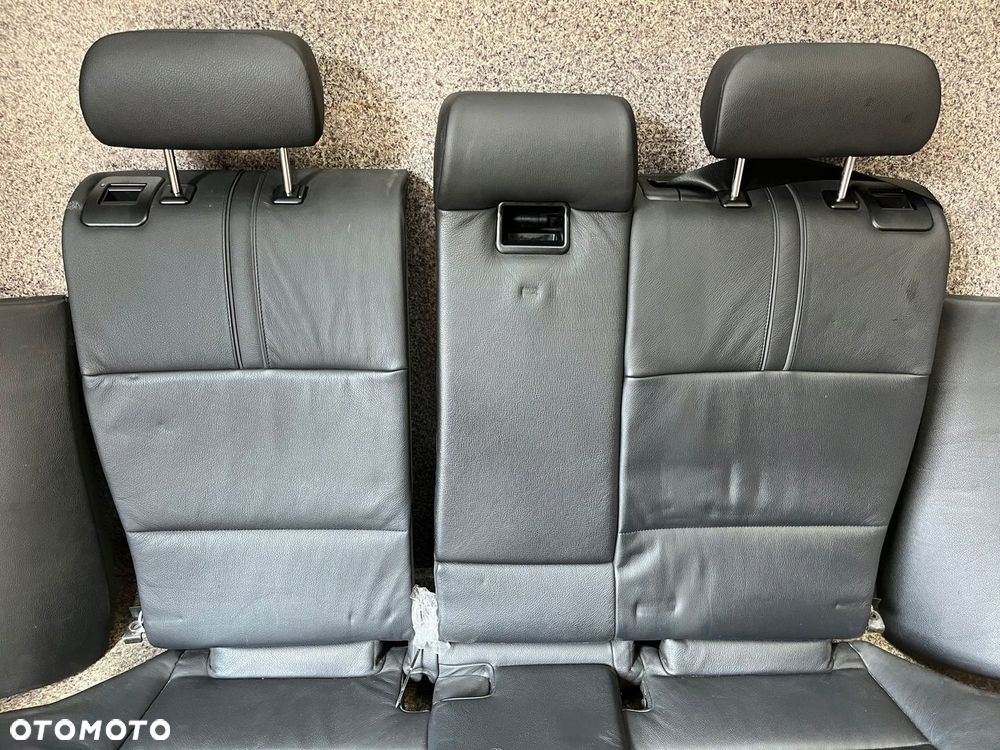 Kanapa tylna podlokietnik cupholder tyl skora czarna LADNA BMW X3 E83 ORG - 7