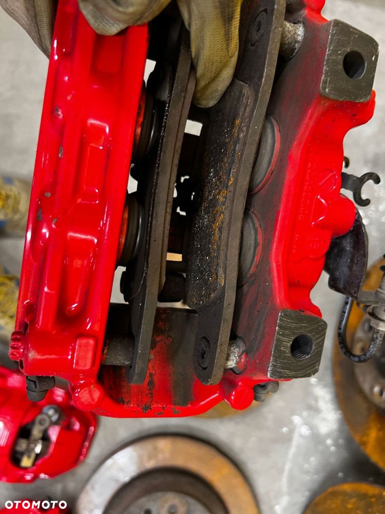 KOMPLET TARCZE HAMULCE ZACISKI PORSCHE CAYENNE II 7P5 GTS 4.8 V8 B BREMBO - 12