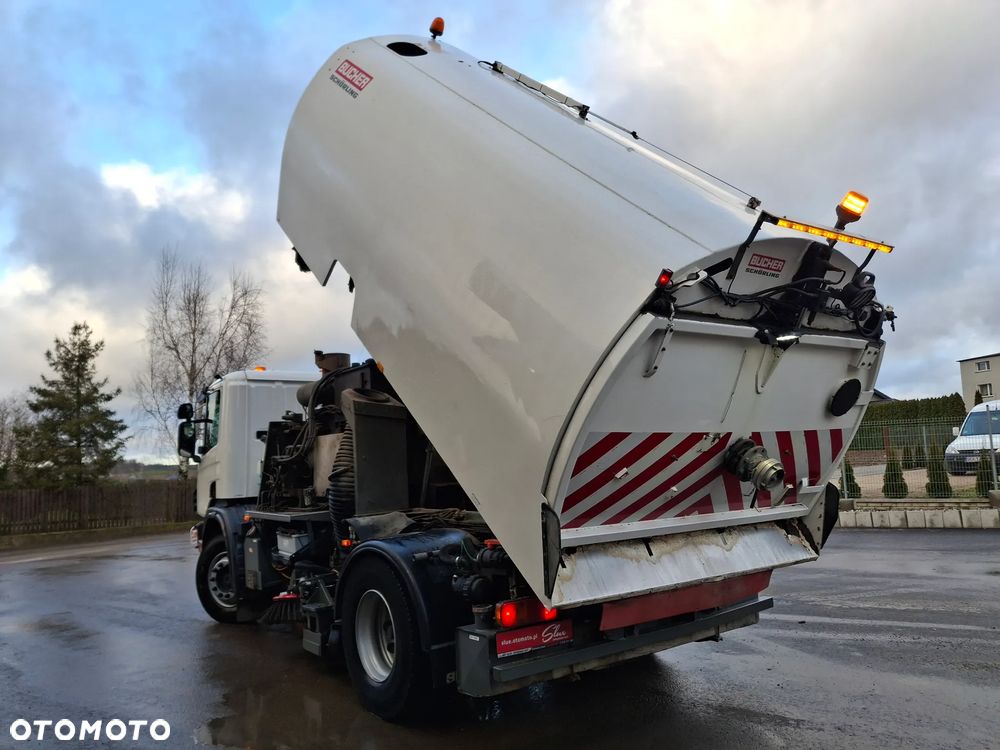 Scania 94G Zamiatarka Uliczna Bucher 2 Silniki Odchwaszczarka Szczotki L/R Specjalny - 17