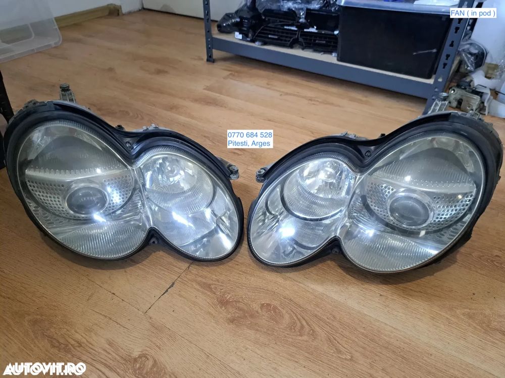 Far stanga dreapta bixenon original mercedes SL R230 W230 - 1