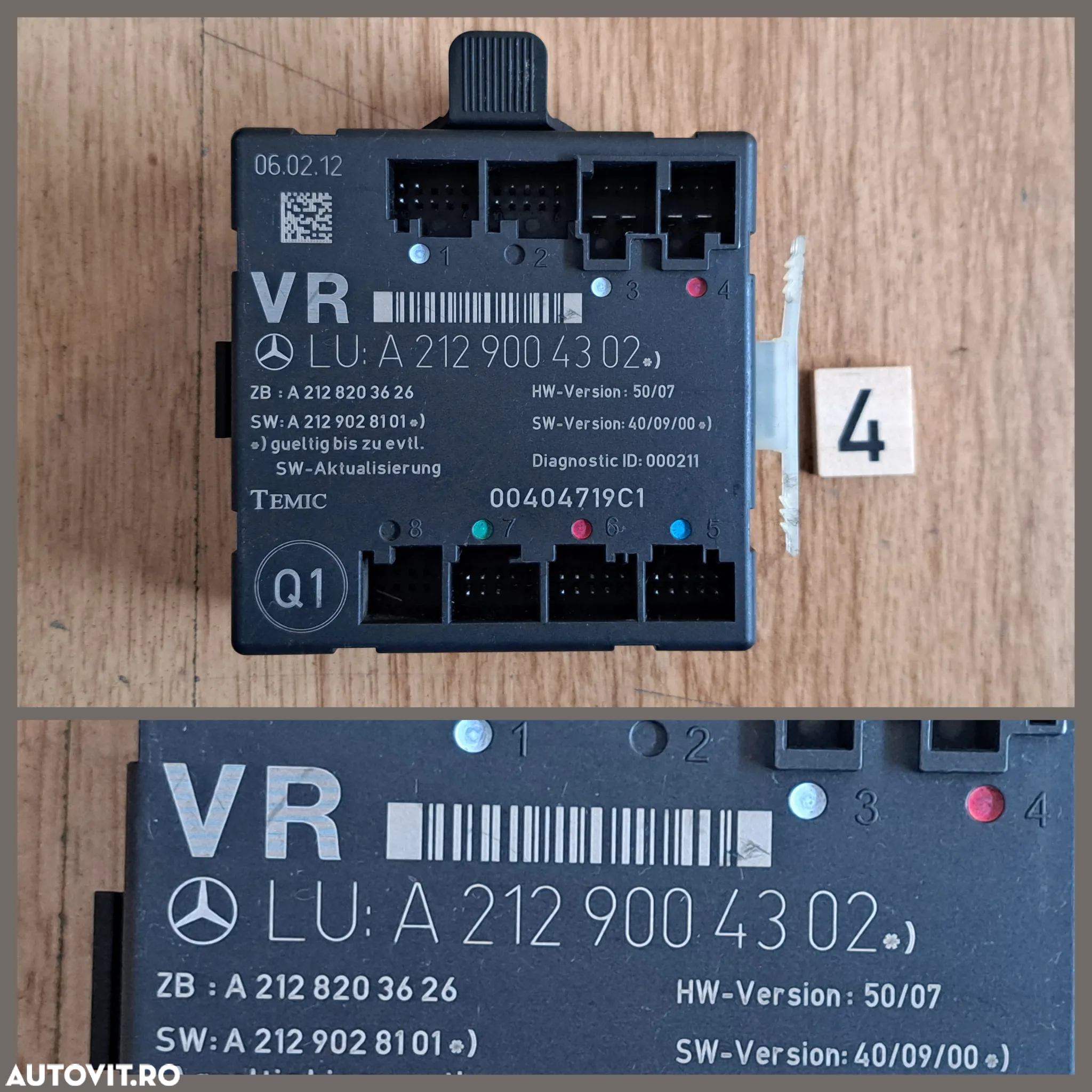 Modul Calculator SAM confort usa  modul motoras deschidere portbagaj mercedes e-class w212 c-class w204 GLC w253 - 5
