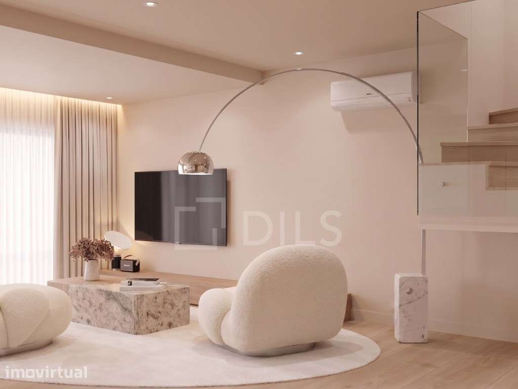 Apartamento T4 duplex com varandas em novo empreendimento em Caxias - Grande imagem: 5/48