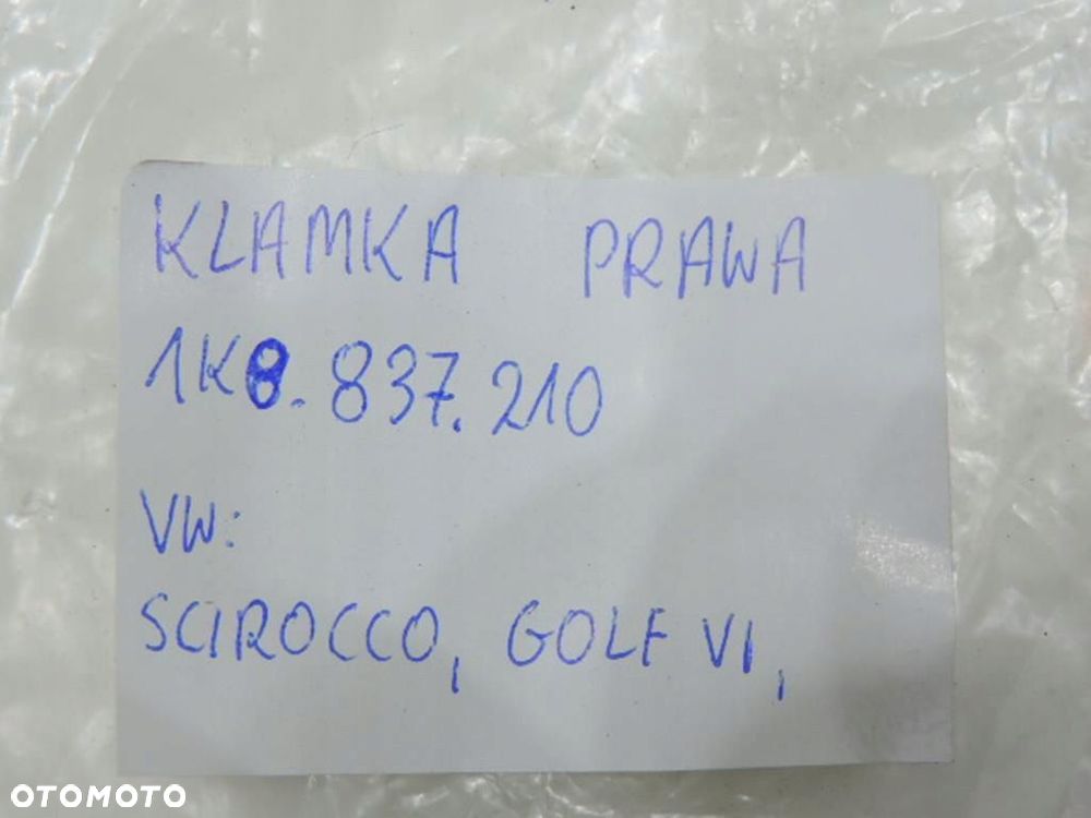 KLAMKA DRZWI PRAWY PRZÓD VW SCIROCCO GOLF VI - 4