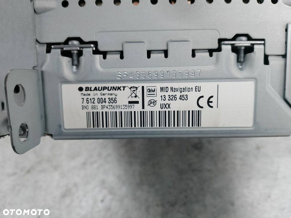 ZESTAW MULTIMEDIALNY OPEL INSIGNIA A 13223793 13273256 13326453 7612004356 - 6