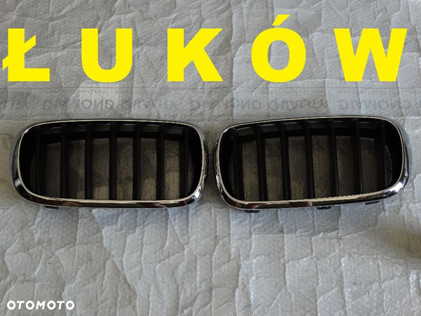 BMW F15 X5 Kratka Nerka Atrapa Grill Lewa + Prawa Czarna + Chrom 7316075 7316076 7316053 7316054