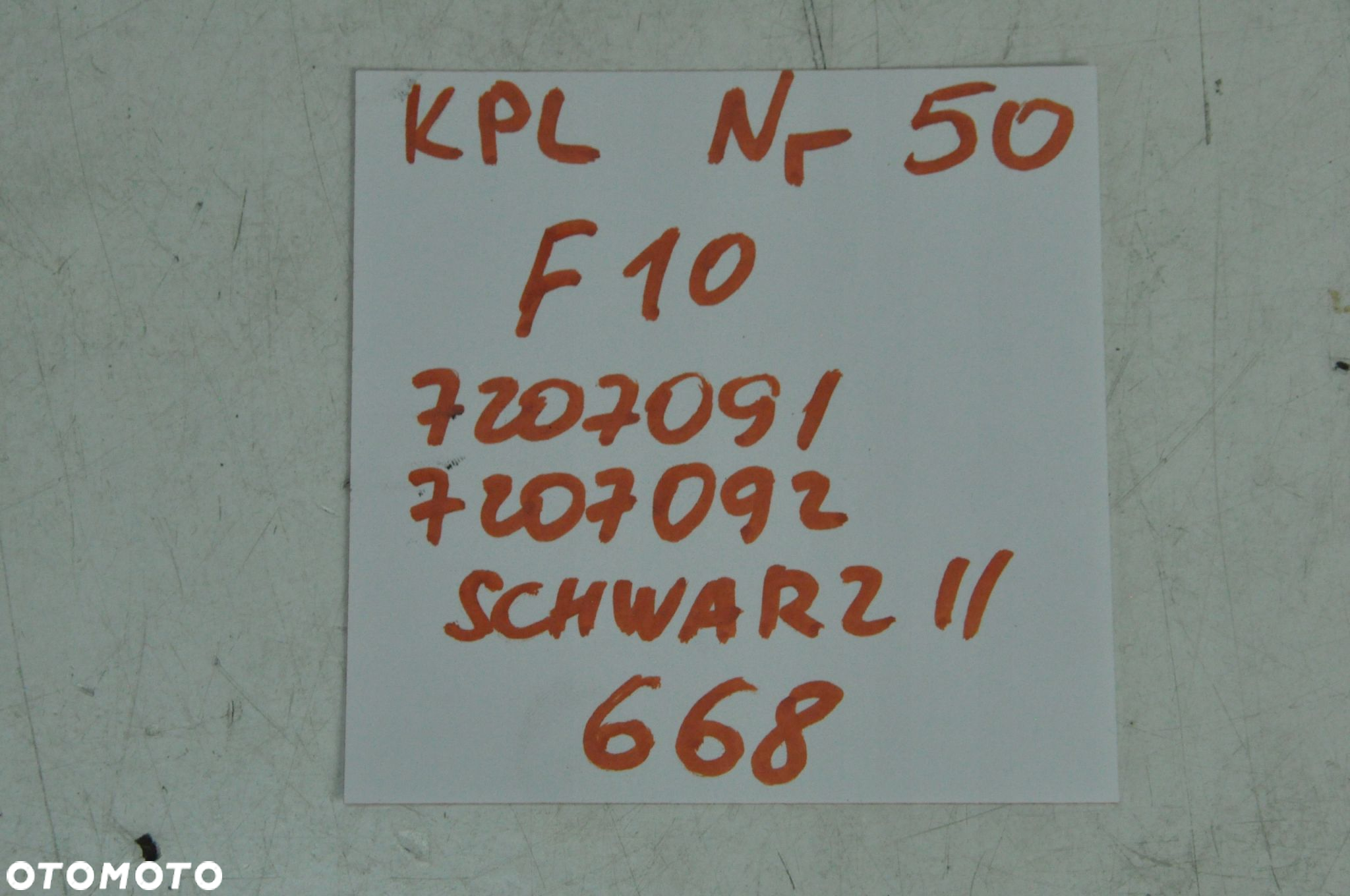 Bmw F10 Listwa Progowa Schwarz Ii 668 7207091 7207092 Kpl Nr 50 - 8