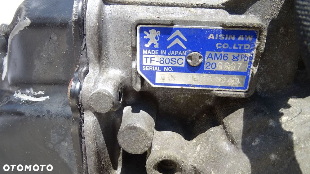 SKRZYNIA BIEGÓW AUTOMAT TF-80SC 20GG07 PEUGEOT 407 2.7HDI - 9