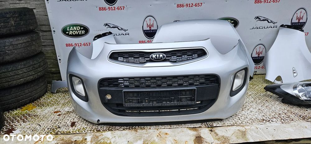 Kia Picanto 2 II 2011-2015 Wersja 5 drzwi 5D   Maska Pokrywa silnika Błotnik prawy lewy Reflektor Lampa prawa lewa  EUROPA kolor 3D - 3