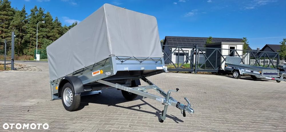 Neptun DOSTAWA Przyczepka 236x129x110cm N7-236 ptw Lekka przyczepa jednoosiowa ze stelażem i plandeką h-110cm! UCHYLNA!GN128 - 10