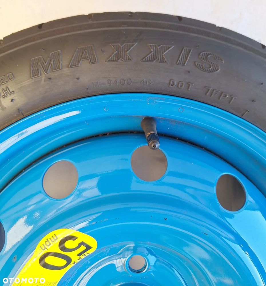 KOŁO DOJAZDOWE 4X100 /ET30-15X3,5J- KIA- 125/80D15 - 2