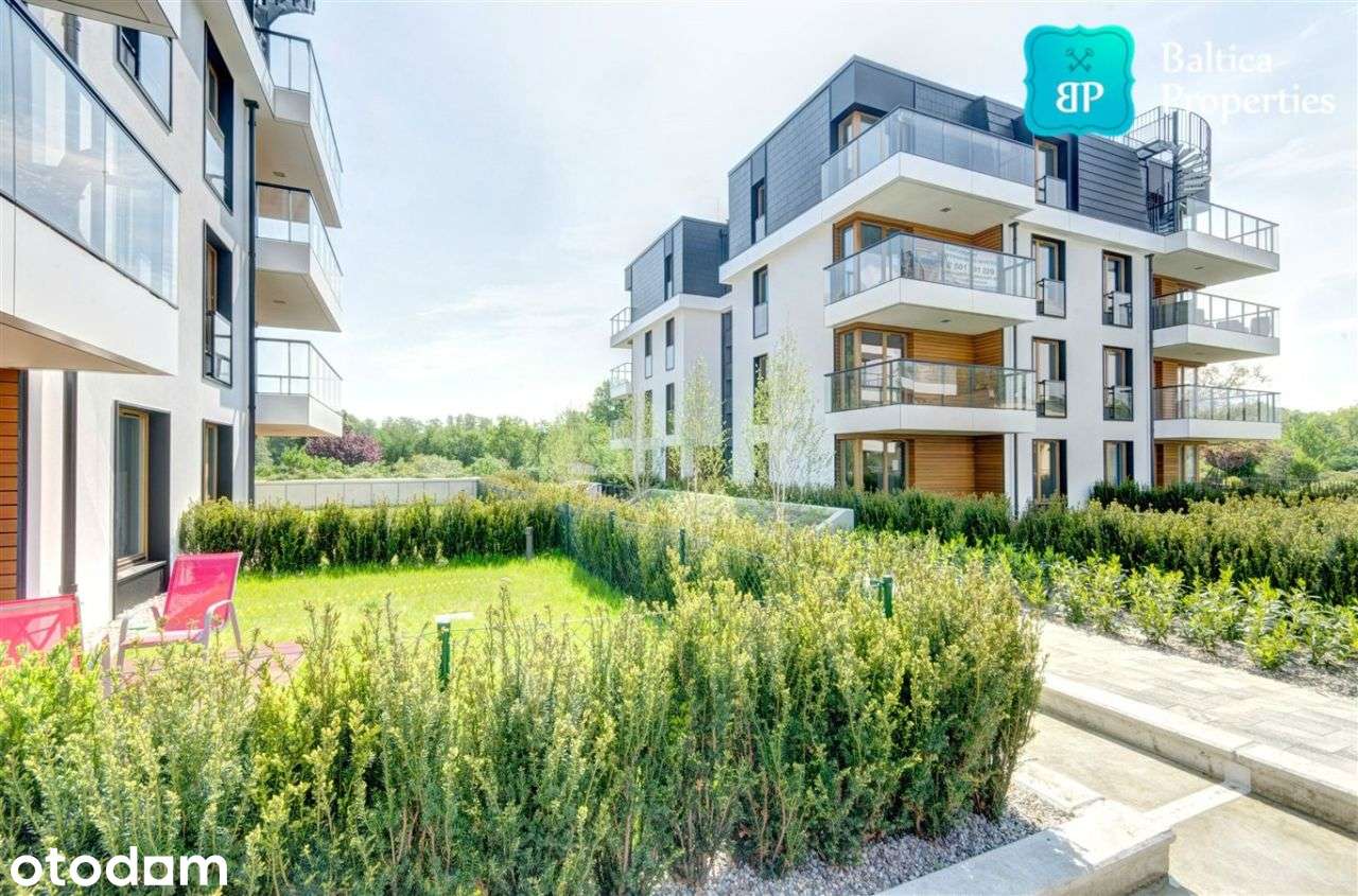3pok + garaż + ogród + fitness i sauna Jelitkowo