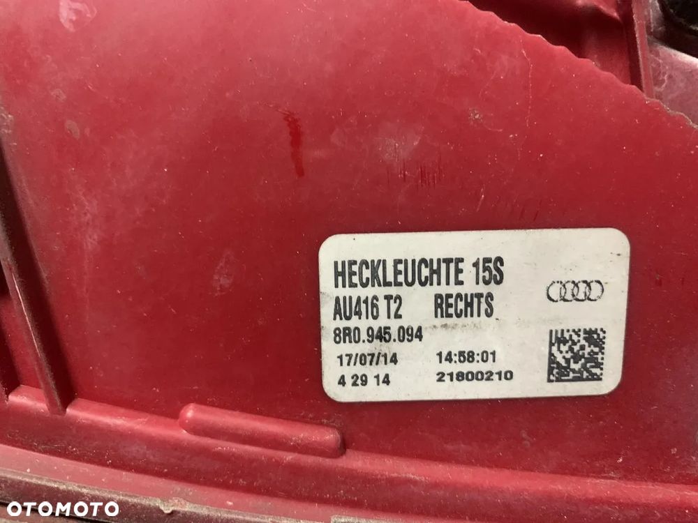 Lampa prawy tył tylna prawa Audi Q5 8R0945094 - 4