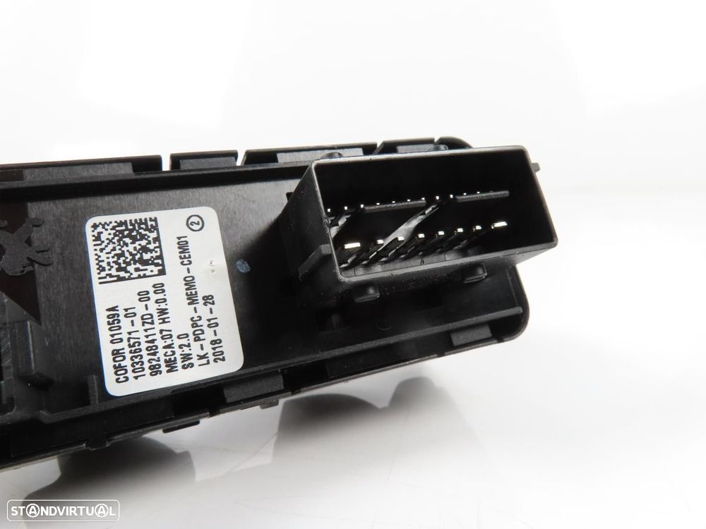 Interruptor / Botão vidros Esquerdo/Frente Usado / Original PEUGEOT 3008 MPV (0U... - 4