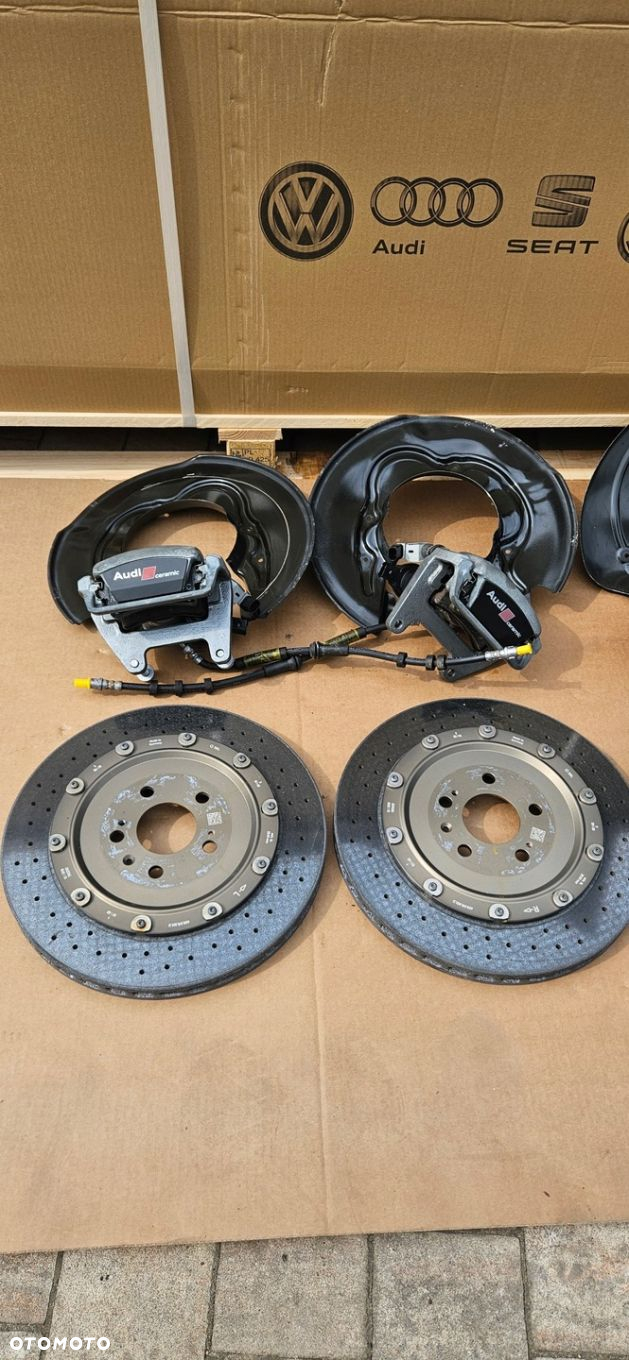 AUDI S6 RS6 S7 RS7 C7 4G HAMULCE CERAMICZNE CERAMIKA TARCZE ZACISKI KLOCKI - 5