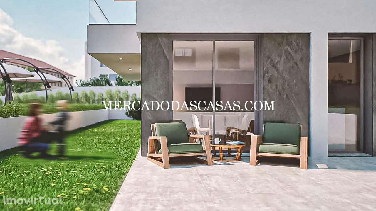 Apartamento T3 rés-do-chão c/ terraço e piscina - Grande imagem: 2/28