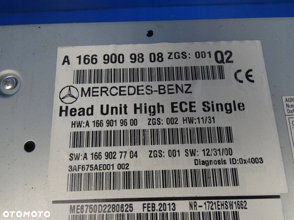 MERCEDES ML W166 GLE RADIO FABRYCZNE NAWIGACJA - 3