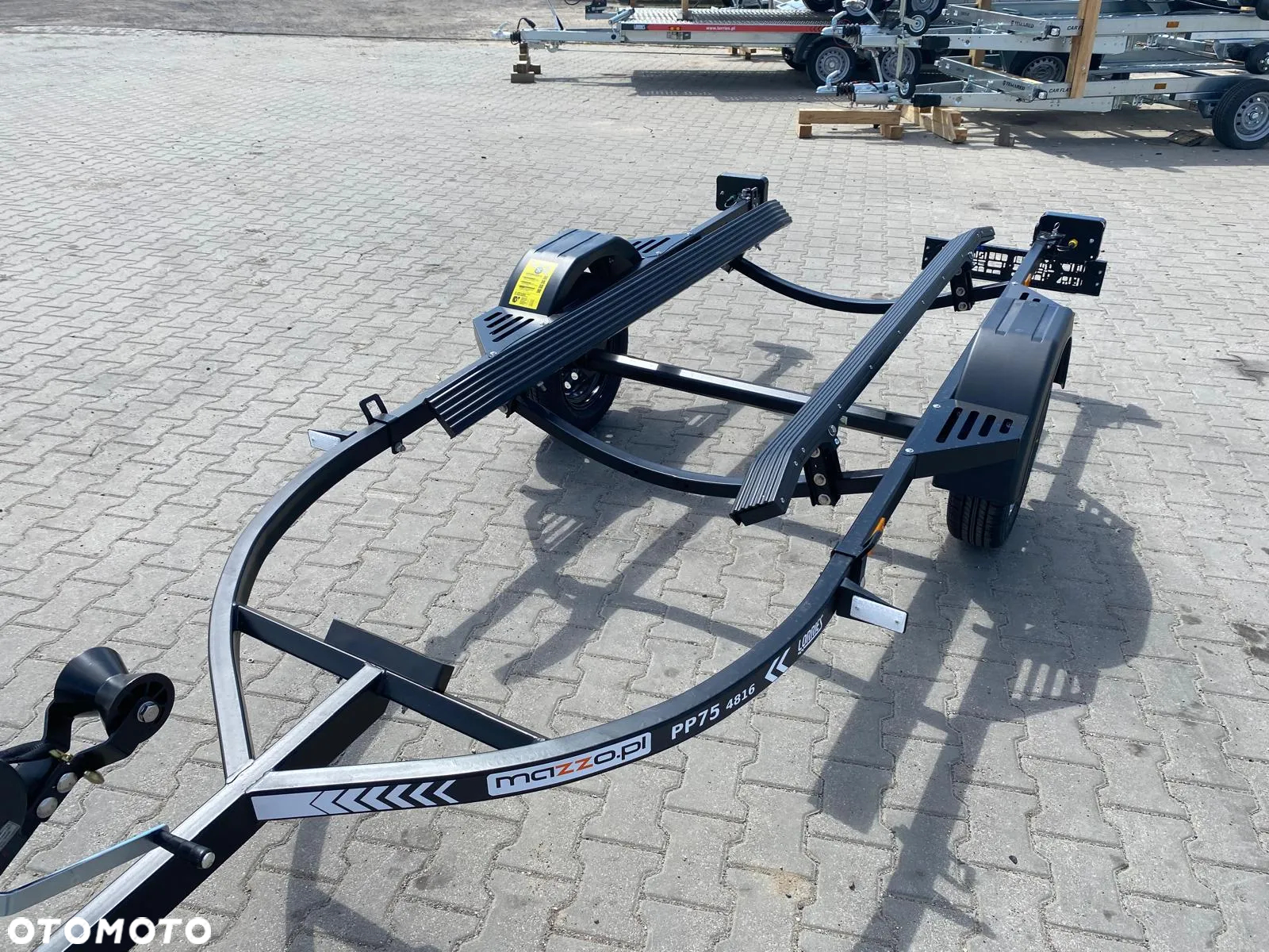Lorries Przyczepka pod skuter wodny do 3,7 m DMC750kg LAMPY LED lakierowana z płozami, wodoodporne łożyska - 8