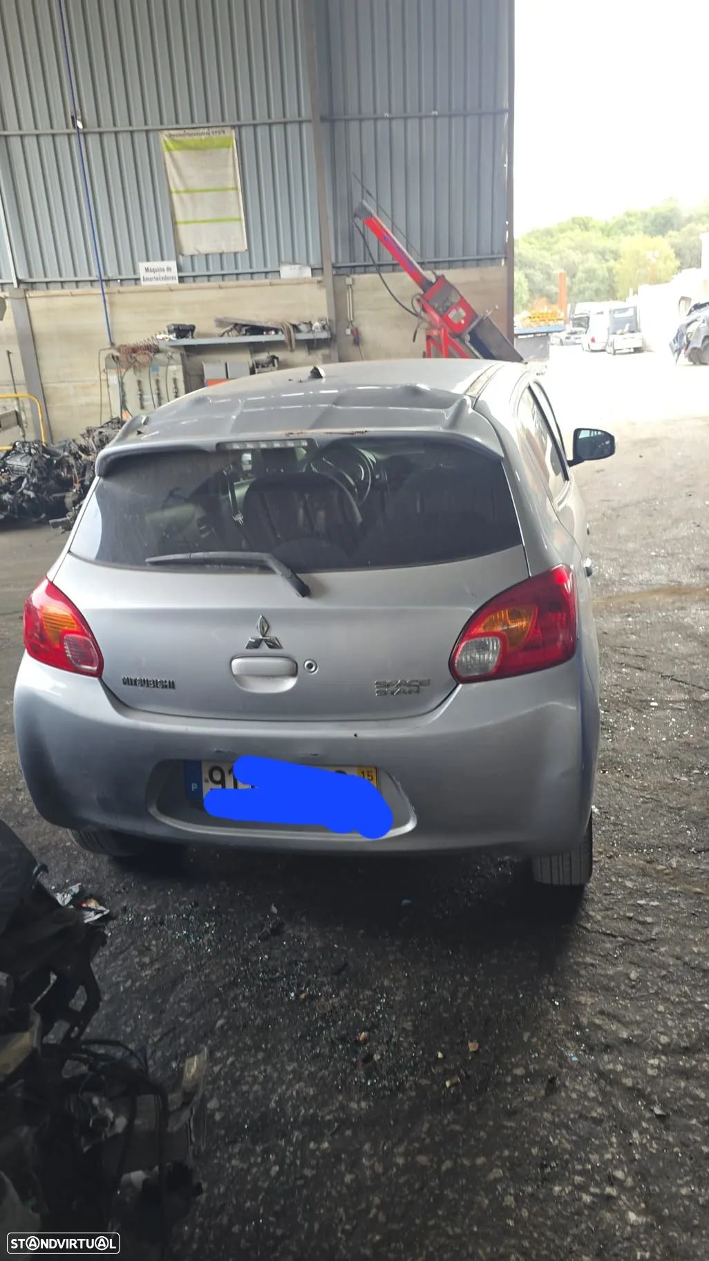 Mala para choques e farolins mitsubishi space star - 1