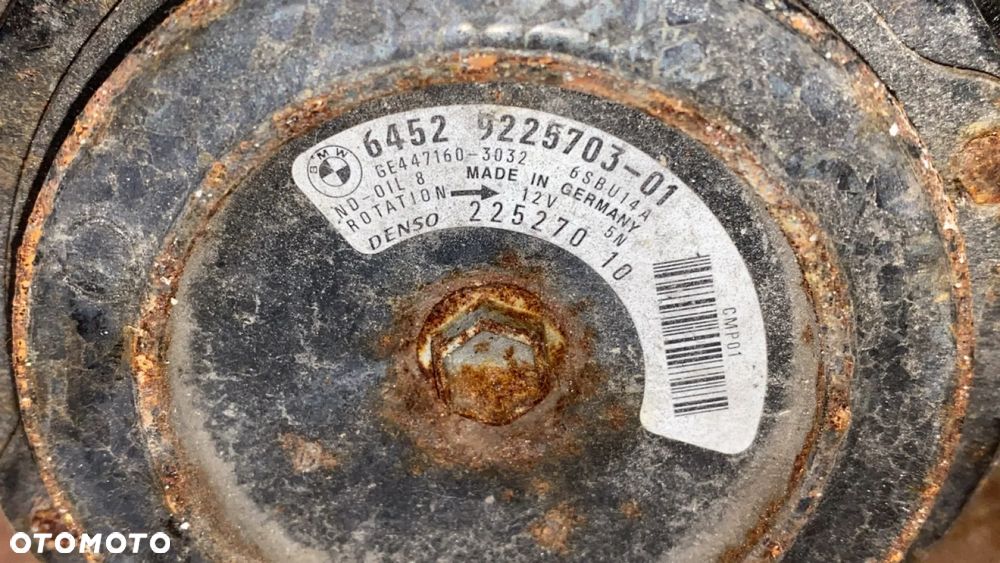 SPRĘŻARKA KOMPRESOR KLIMATYZACJI BMW F10 F11 F20 F30 9225703 - 6