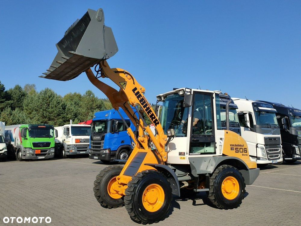 Liebherr L 506 STEREO Szybkozłącze / Łyżka Krokodyl + Widły Waga 6300kg - 9