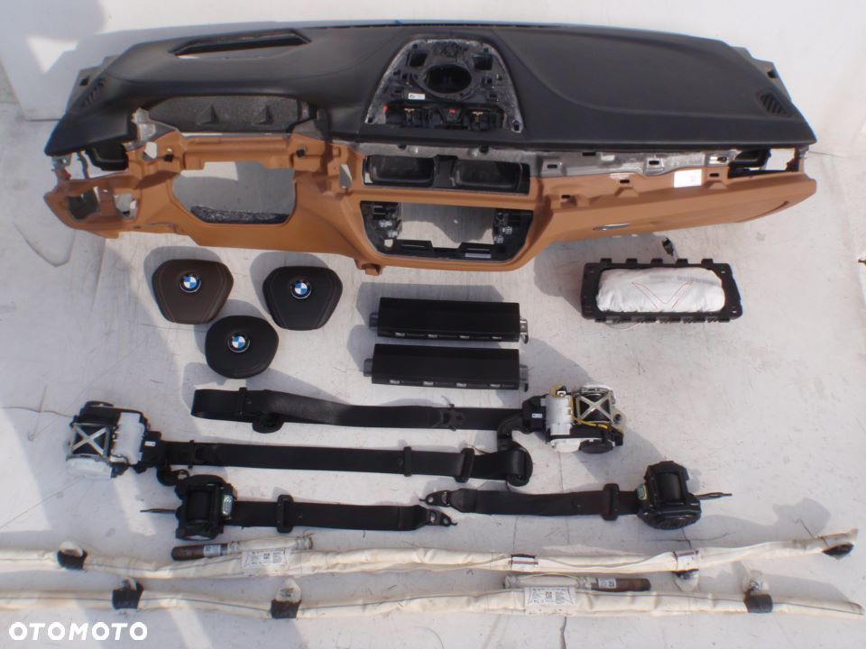 BMW 5 G30 G31 6 G32 7 G11 G12 DESKA KONSOLA KOKPIT PULPIT AIRBAG PODUSZKI KURTYNY PASY PAS USA KANADA - 3