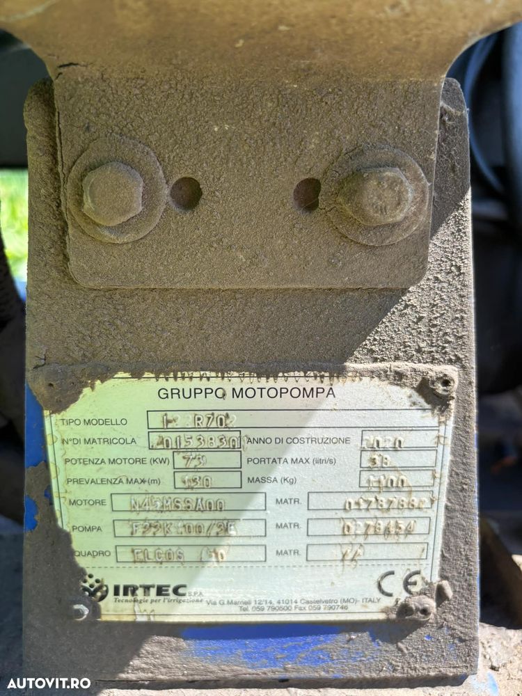 IRTEC Motopompa 100 CP IRTEC I22R702 - 4