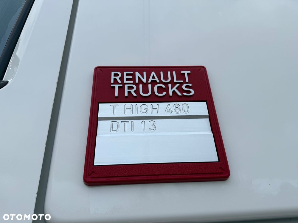 Renault T480 HIGH CAB* EU6* NOWE SPRZĘGŁO* NAVI* ALUSY* LODÓWKA* ACC* KLIMA DACHOWA* 2 BAKI* Z FRANCJI* - 12