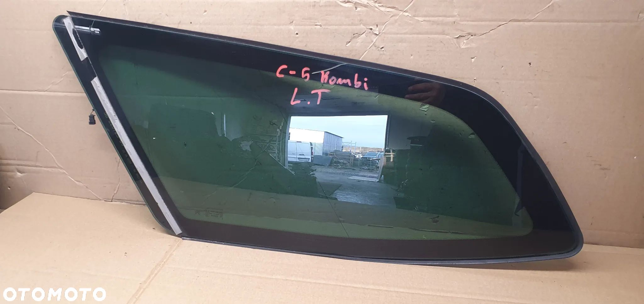 Szyba karoseryjna lewy tył tylna lewa Citroen C5 III kombi AS3 09r - 1