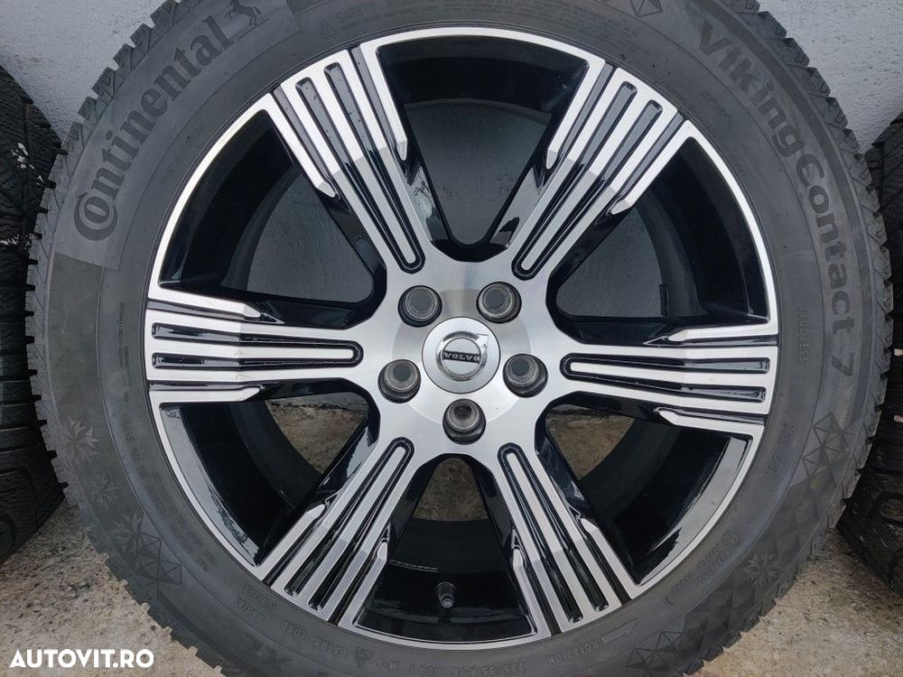 Jante 6 spite 18" Volvo XC40 XC60 XC90 XC70 S90 + anvelope iarna 235/55 R18 - 31471552 - 6