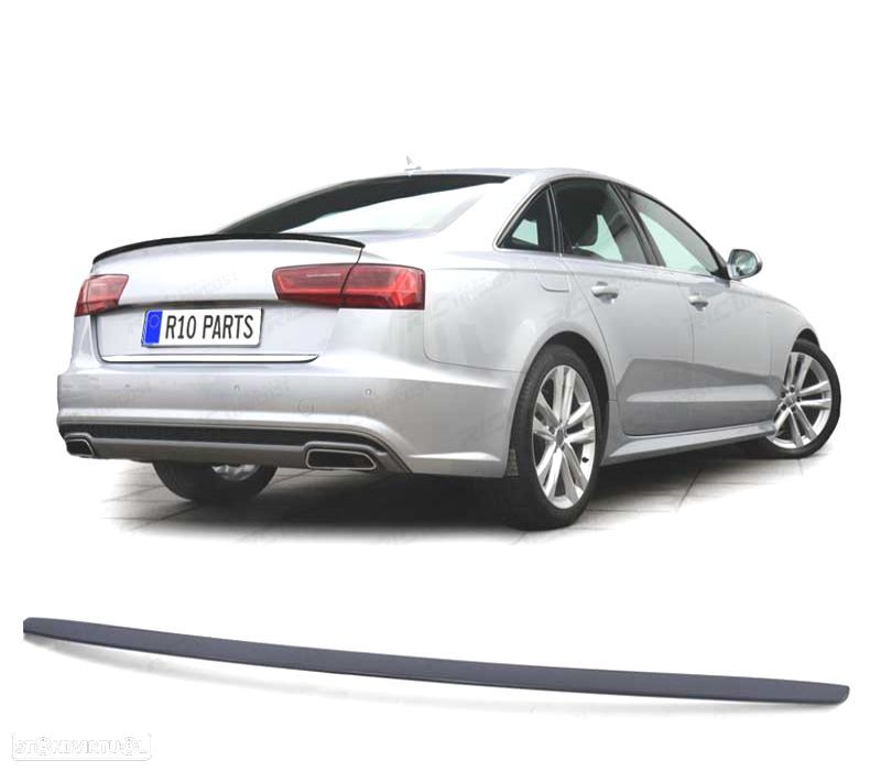 AILERON SPOILER AUDI A6 C7 SEDAN 11-18 PRETO MATE - 1