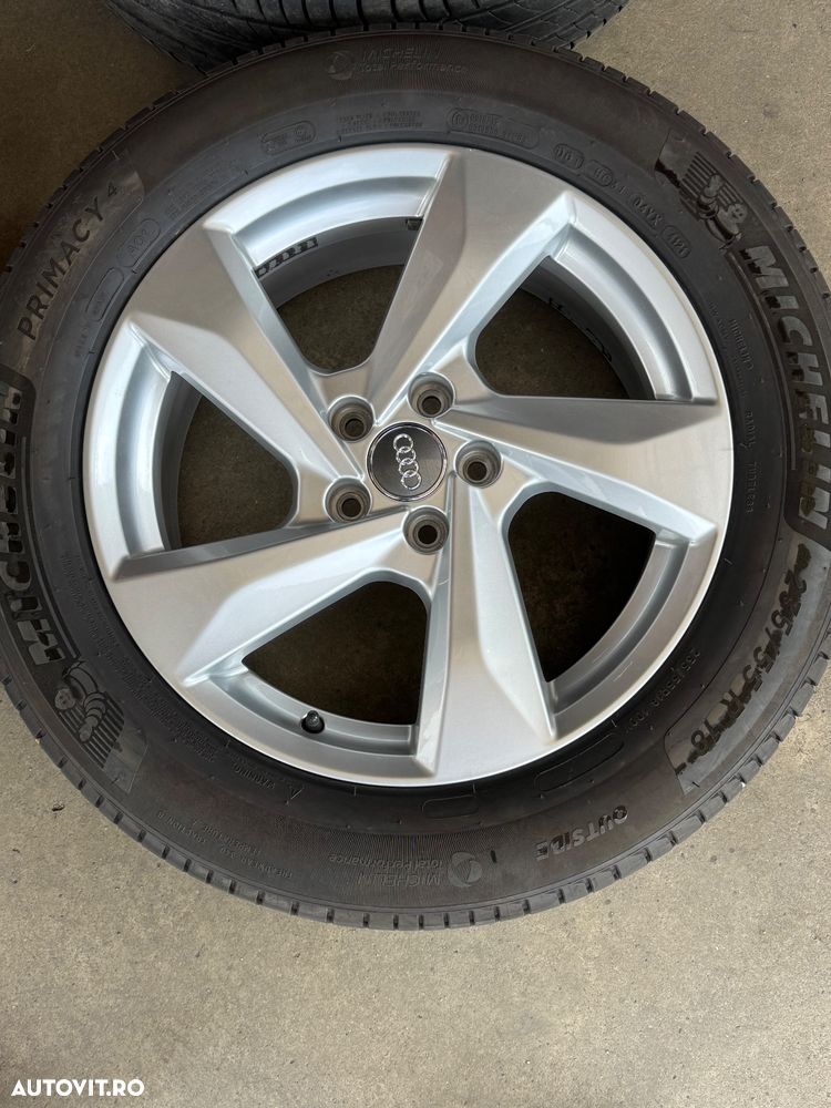 Vând jante originale Audi Q3-Q5 pe 18” cu anvelope de vară ca noi - 6