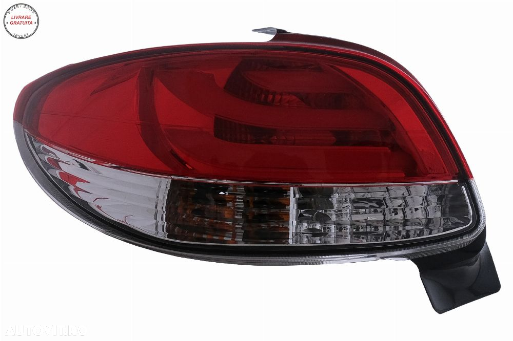 Stopuri Peugeot 206 HatchBack 3/5 usi (1998-2004) Rosu & Alb- livrare gratuita - 3