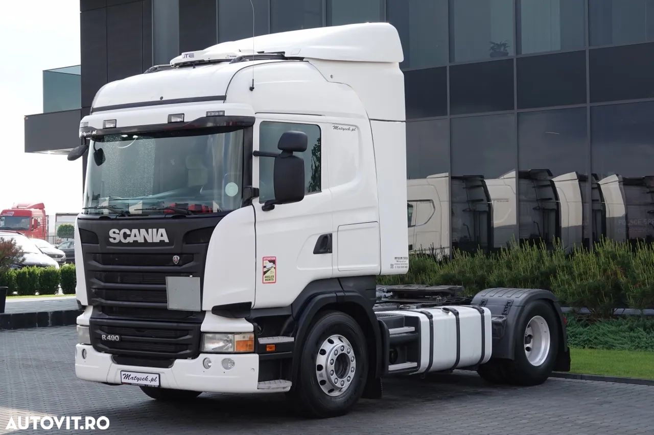 Scania R 490 / RETARDER / I-PARK COOL / HIGHLINE / JANTE ALIE / EURO 6 / MANUAL / 2014 R - 1