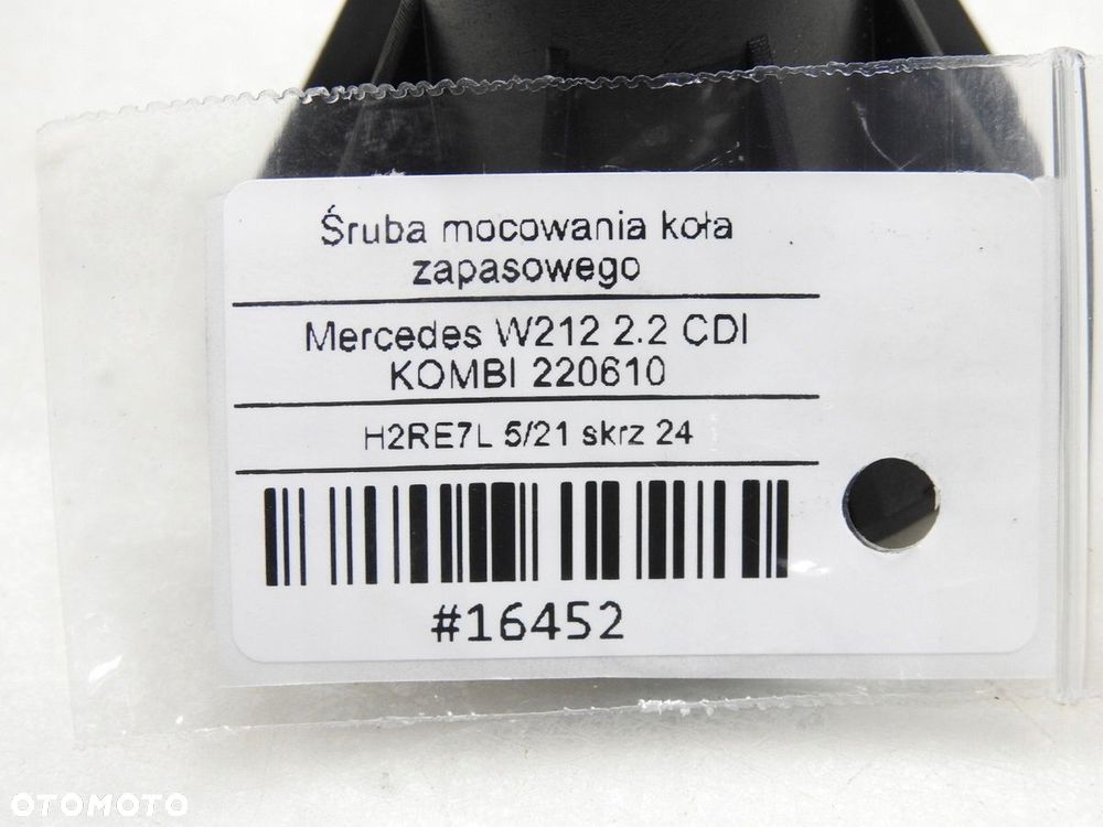 NAKRĘTKA KOŁA ZAPASOWEGO MERCEDES W212 A2126840637 - 7