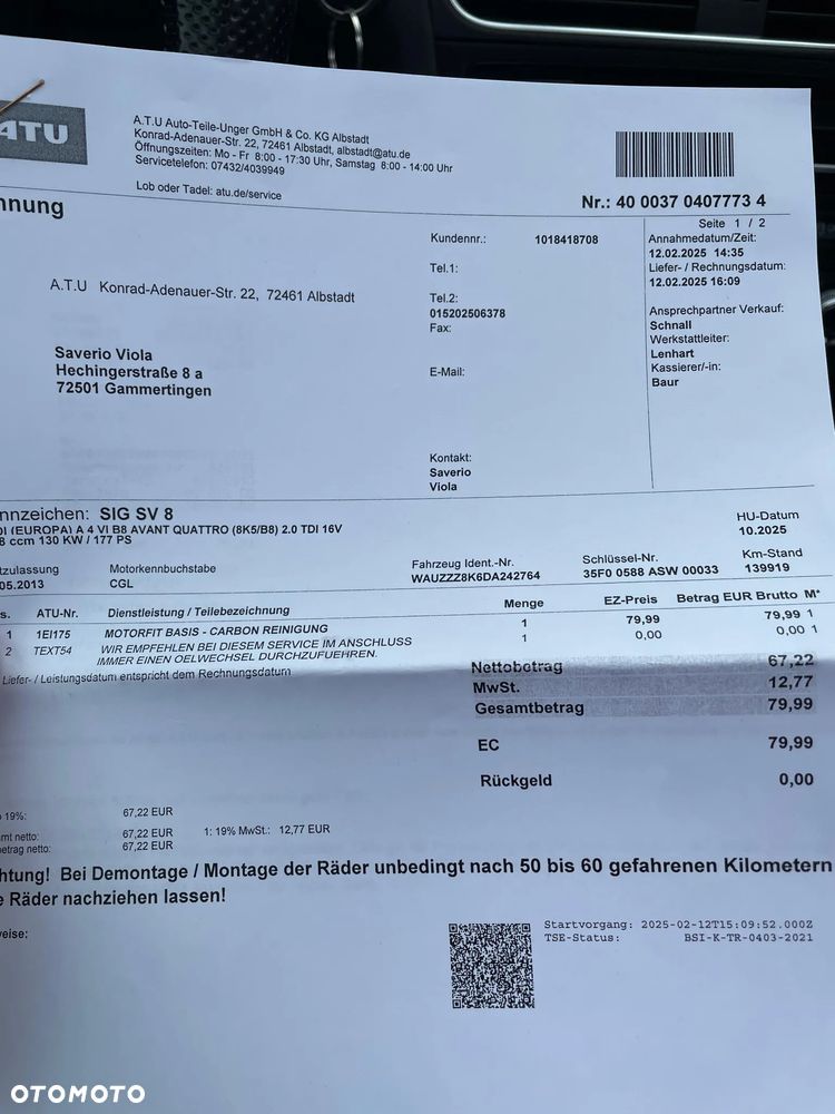 Audi A4 Avant 2.0 TDI DPF quattro S line Sportpaket - 33