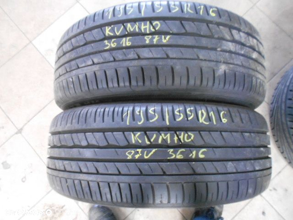 Opony 195/55r16 kumho ecsta hm 7,2mm lato para