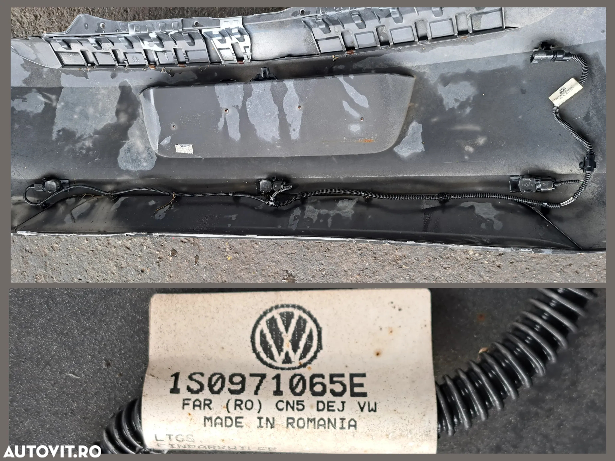Bara spate goala originala VW Up Skoda Citigo Cablaj senzori parcare Senzori parcare Lampa numar inmatriculare 2012-2017 - 5