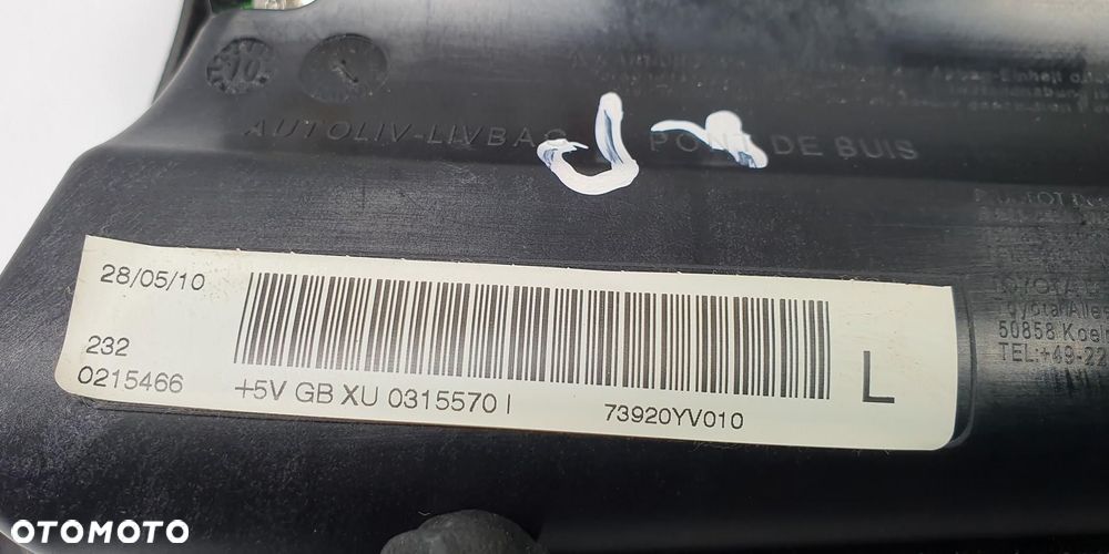 PODUSZKA AIRBAG FOTELA LEWA CITROEN C1 0315570 0215466 - 4