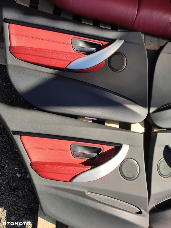 BMW 3 F30 FOTEL FOTELE WNĘTRZE BOCZKI KANAPA SKÓRA KOMPLET SKÓRA ŁADNE - 11