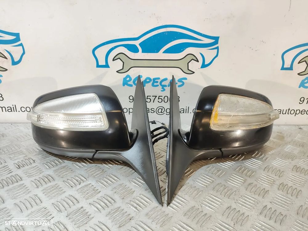 ESPELHO ESPELHOS RETROVISOR RETROVISORES ESQUERDO DIREITO ELETRICO AQUECIDOS PISCA PISCAS ORIGINAIS MERCEDES BENZ CLASS C W204 A2048100319 A2048102819