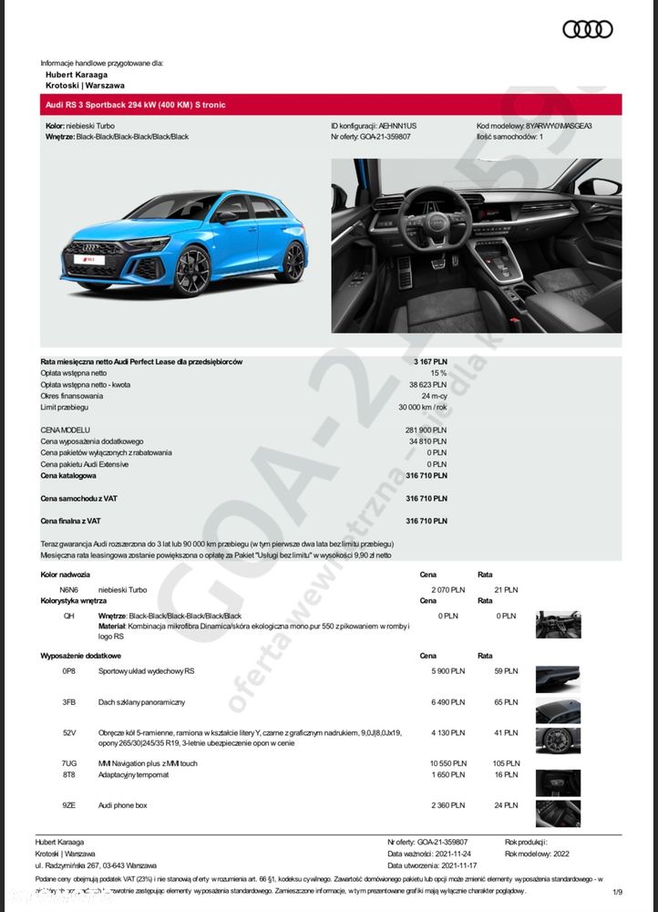 Audi RS3 Sportback 2.5 TFSI Quattro S tronic - 37