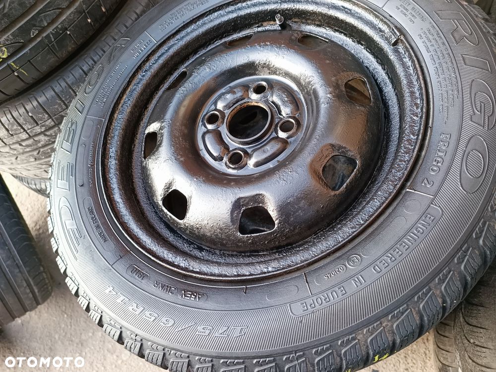 4x100 Felgi Stalowe Stal 14 Koła Zimowe Zima HYUNDAI I10 GETZ ACCENT KIA RIO PICANTO MAZDA 323 DEMIO 2 SUZUKI BALENO IGNIS Swift TOYOTA YARIS COROLLA Legnica ALU-RAD 175/65 4,5mm - 4