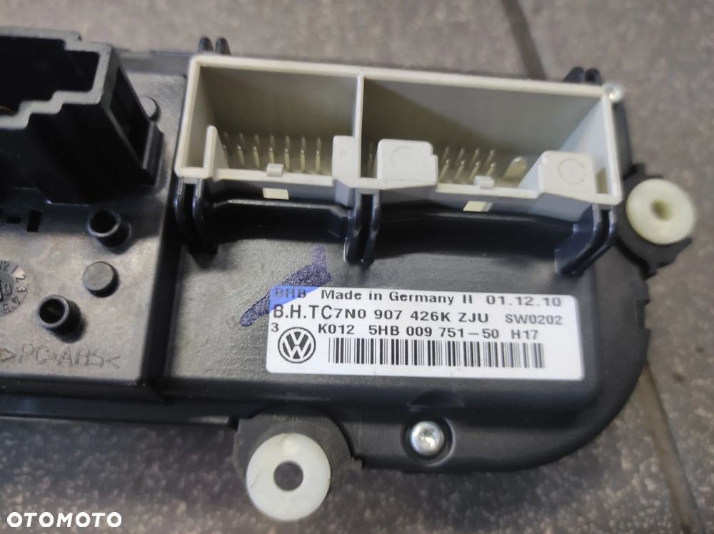 PANEL KLIMATYZACJI CLIMATRONIC 7N0907426K VW PASSAT B7 CC GOLF 6 TIGUAN JETTA WYSYŁKA !!! - 3