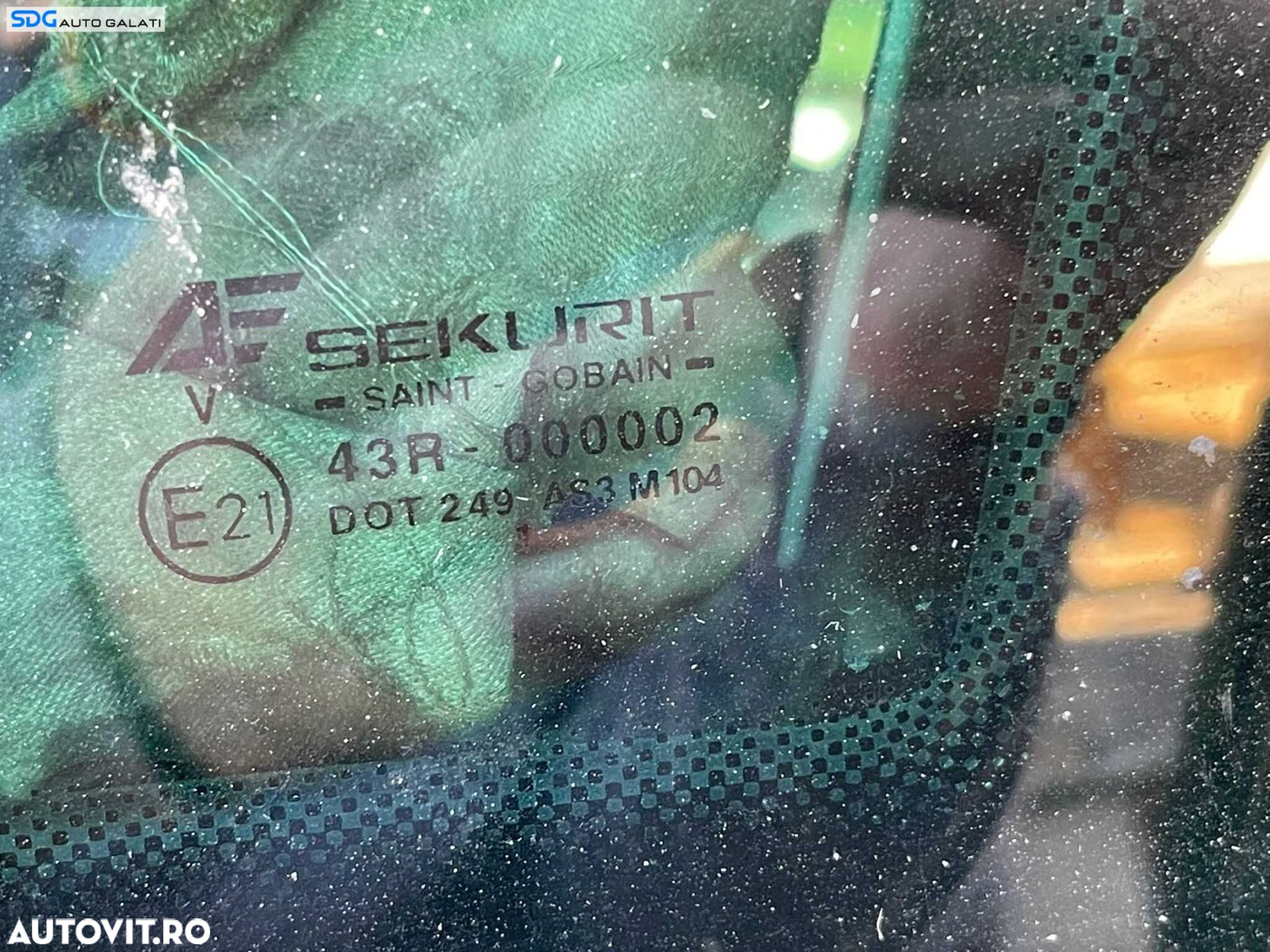 Geam Sticla Fix de pe Aripa Caroserie Dreapta Spate Seat Alhambra 1996 - 2010 Cod gsadssdgbvs1 - 2
